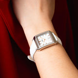 Relógio festina f20682/1 bege pulsera de couro, mulher