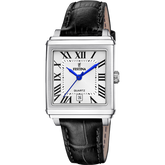 Relógio Festina F20682/3 Prata Cinza Pulseira de Couro, Mulher