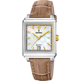 Relógio festina f20682/4 bege pulsera de couro, mulher