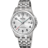Relógio Festina F20696/1 branco com bracelete de titânio, homem