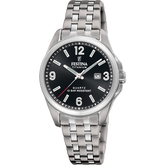 Relógio festina f20697/3 preto pulsera de titânio, mulher