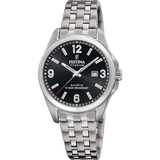 Relógio festina f20697/3 preto pulsera de titânio, mulher