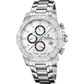 Relógio festina timeless chronograph f20704/1 branco pulsera de de aço inoxidável, homem_PRODUCT