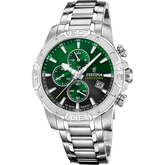 Relógio festina timeless chronograph f20704/5 verde pulsera de de aço inoxidável, homem_PRODUCT