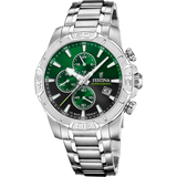 Relógio festina timeless chronograph f20704/5 verde pulsera de de aço inoxidável, homem_PRODUCT