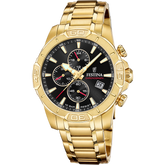 Relógio festina timeless chronograph f20705/4 preto pulsera de de aço inoxidável, homem_PRODUCT