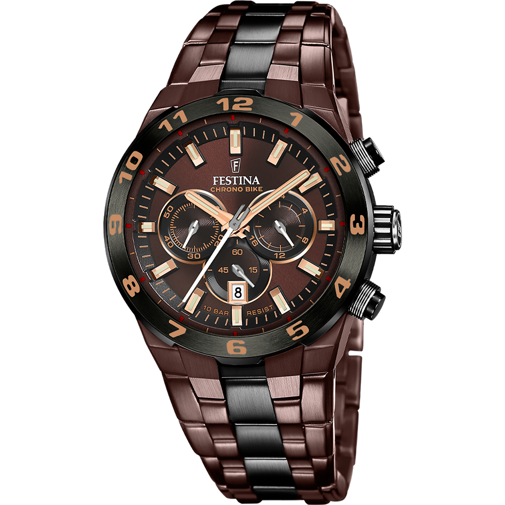 Relógio festina special edition f20708/1 castanho pulsera de 316l de aço inoxidável, homem_PRODUCT