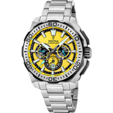 Relógio masculino festina chrono bike f20724/4 amarelo pulseira de aço_PRODUCT