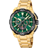 Relógio masculino festina chrono bike f20727/2 verde pulseira de aço_PRODUCT