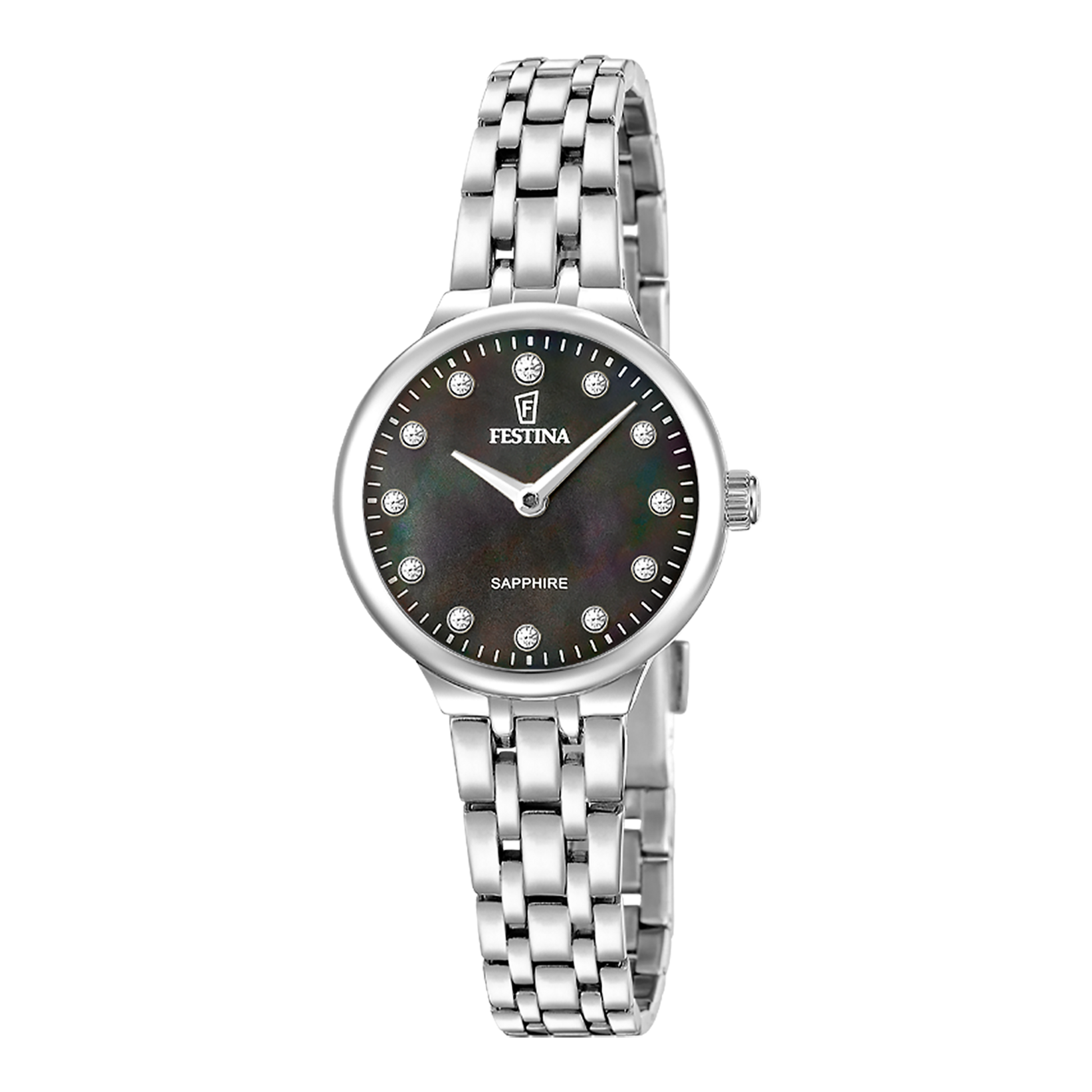 Relógio festina mademoiselle f20744/6 preto pulsera de de aço inoxidável, mulher_PRODUCT