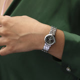 Relógio festina mademoiselle f20746/6 preto pulsera de de aço inoxidável, mulher_LIFESTYLE