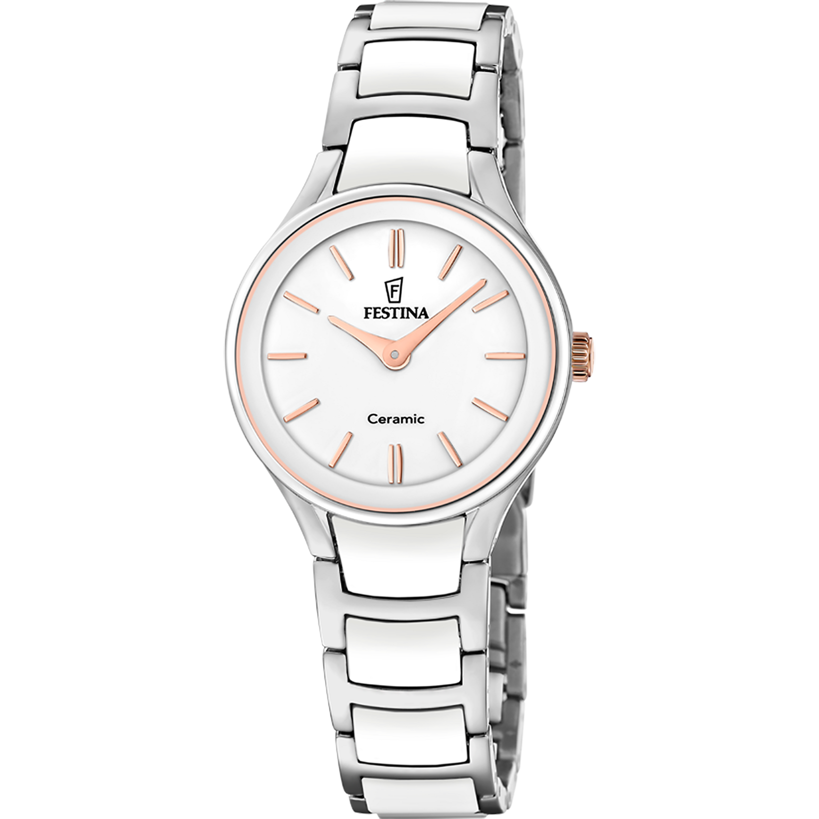 Relógio festina ceramic f20752/1 branco pulsera de de aço inoxidável, mulher_PRODUCT