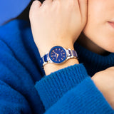 Relógio festina ceramic f20752/5 azul pulsera de de aço inoxidável, mulher_LIFESTYLE