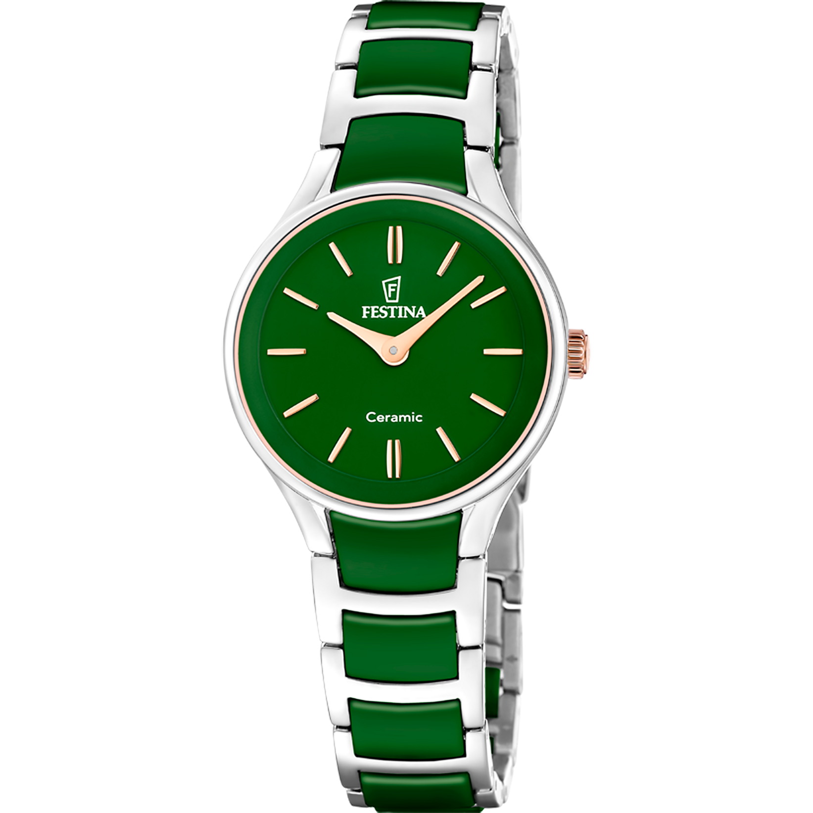 Relógio festina ceramic f20752/6 verde pulsera de de aço inoxidável, mulher_PRODUCT