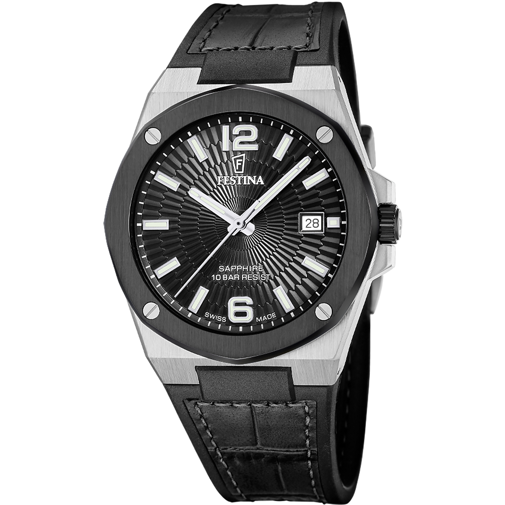 Relógio festina swiss made f22001/4 preto homem_PRODUCT