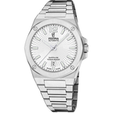 Relógio festina swiss made automatic f22004/1 prata cinza pulsera de de aço inoxidável, homem_PRODUCT