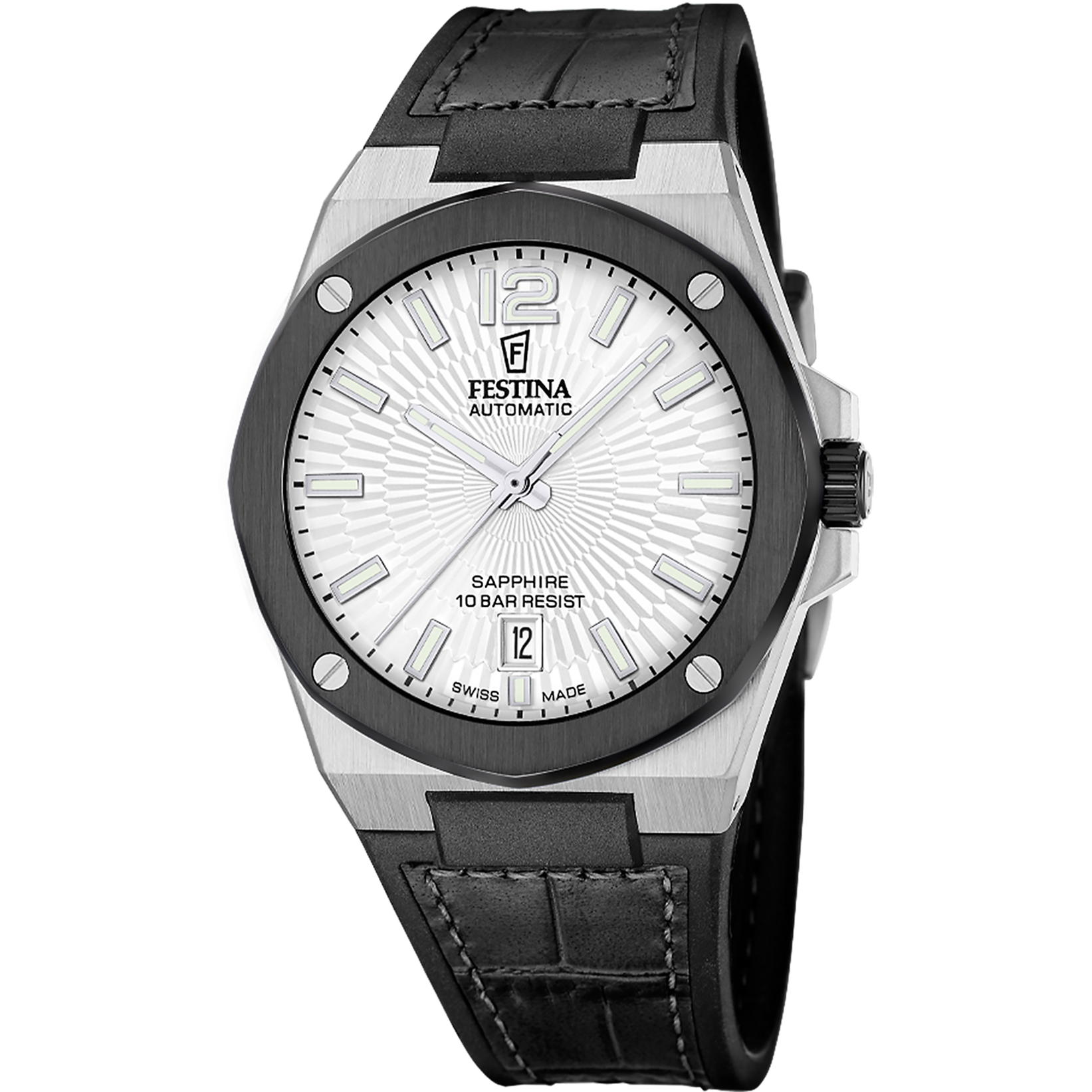 Relógio festina swiss made f22005/1 prata cinza homem_PRODUCT