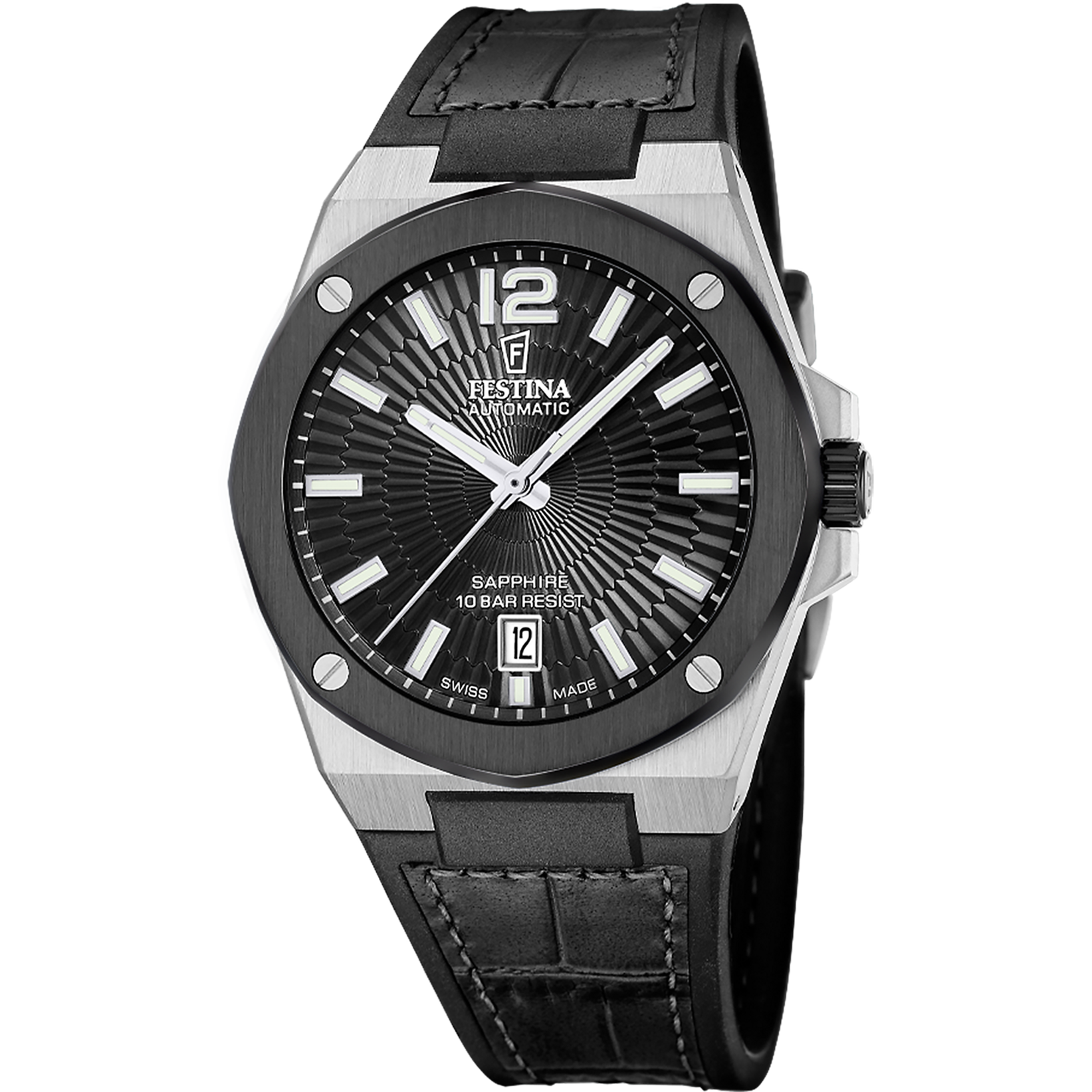 Relógio festina swiss made f22005/4 preto homem_PRODUCT