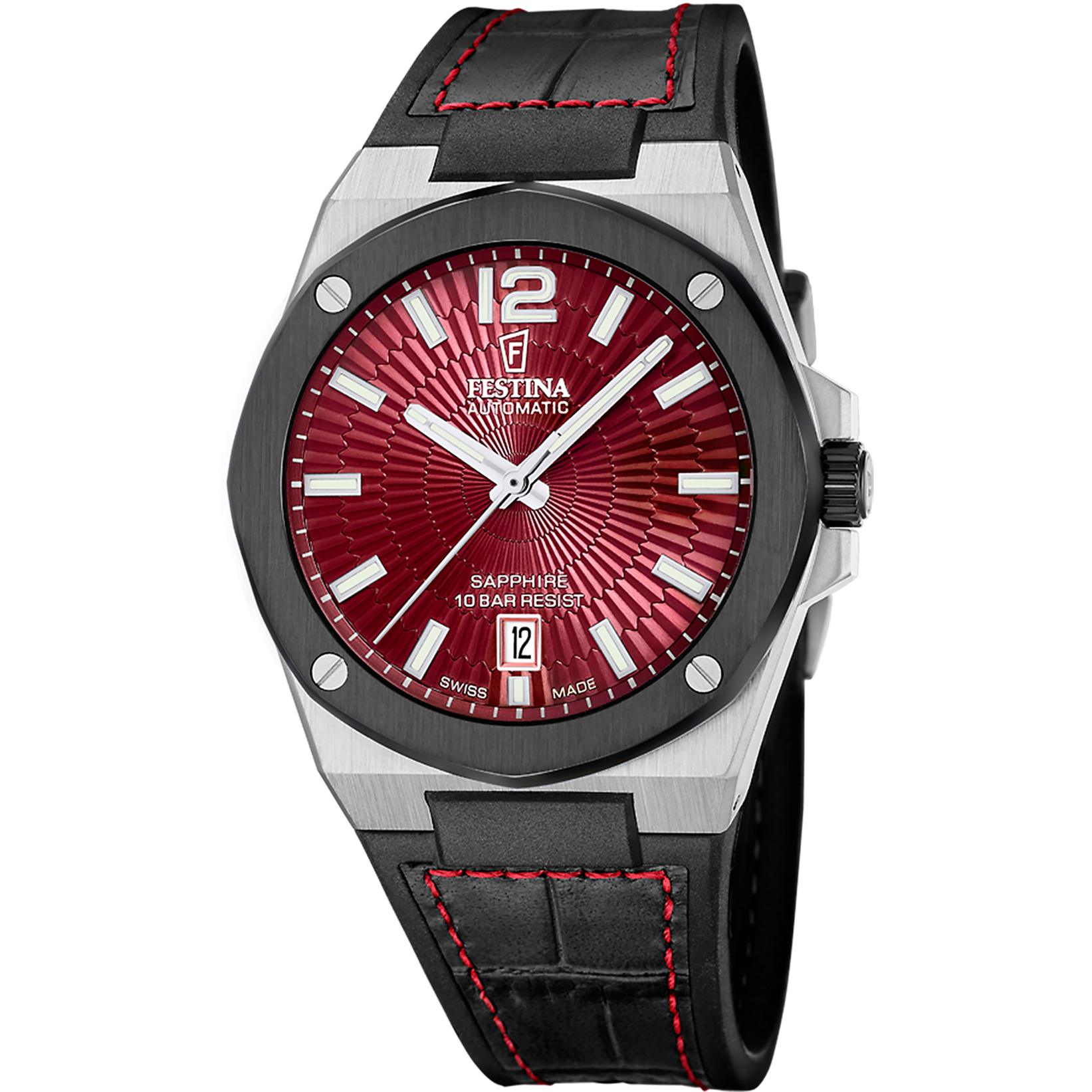 Relógio festina swiss made f22005/5 vermelho homem_PRODUCT