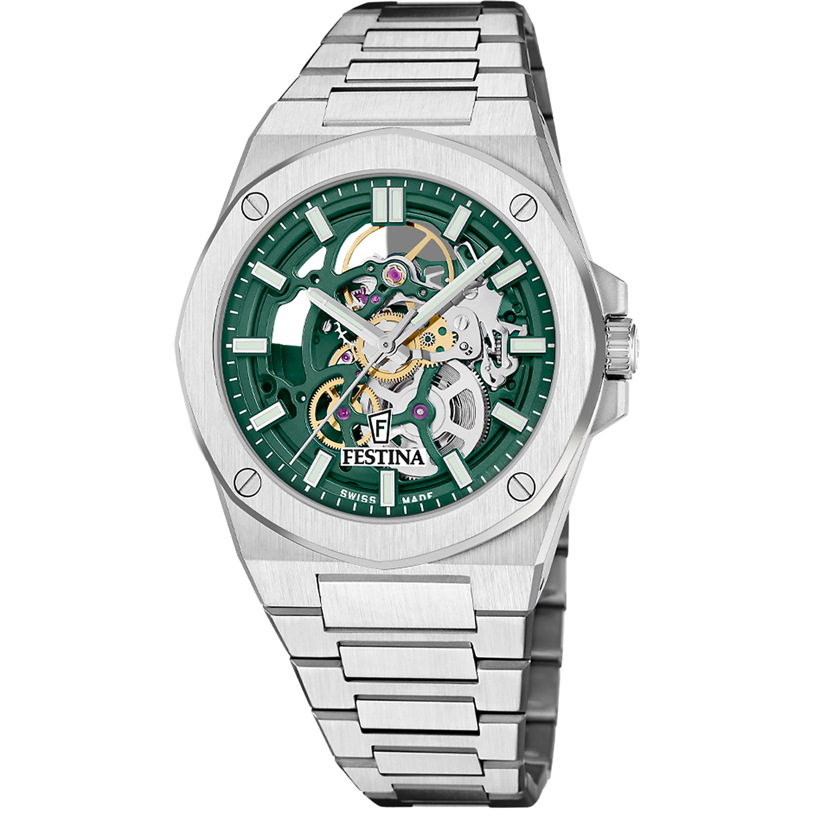 Relógio festina swiss made f22006/3 verde homem_PRODUCT