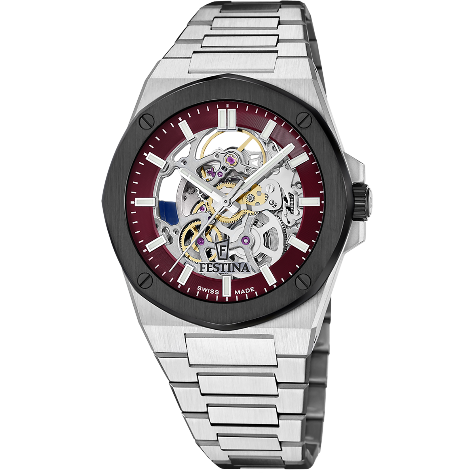 Relógio festina swiss made f22008/2 vermelho homem_PRODUCT