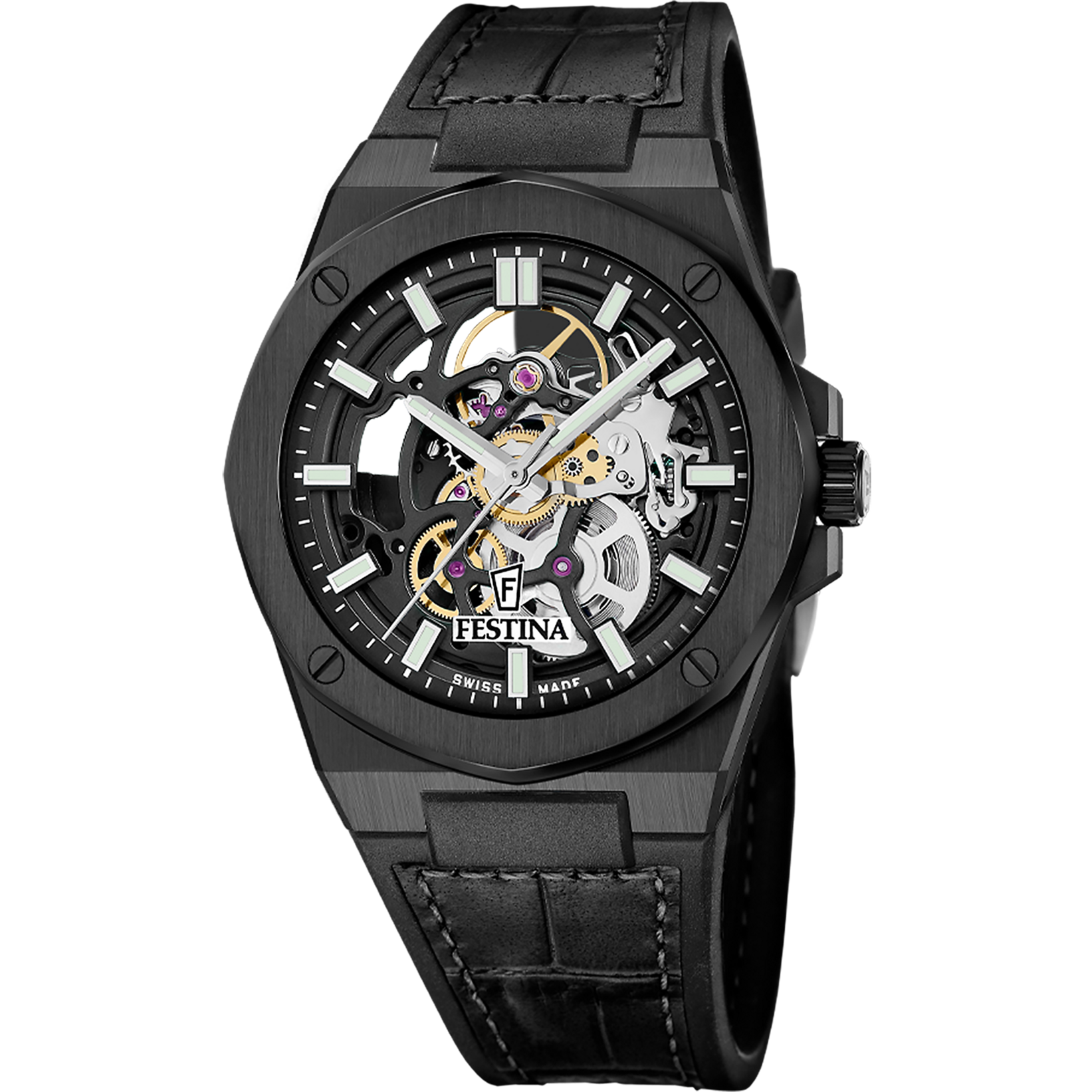 Relógio festina swiss made f22015/1 preto homem_PRODUCT