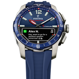 Relógio masculino festina connected d azul f23000/1