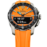 Relógio masculino festina connected d laranja f23000/7