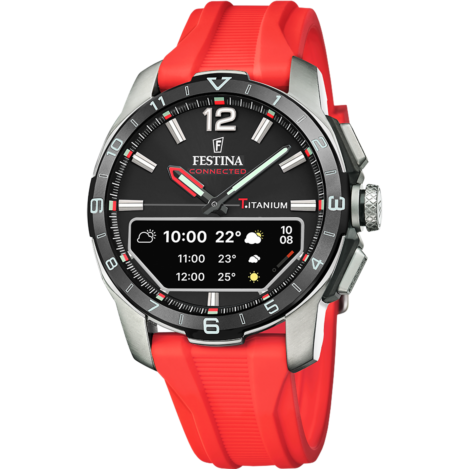 Relógio masculino festina connected d vermelho f23000/c_PRODUCT