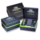 Relógio festina novidades f20547/2 azul pulsera de de aço inoxidável, homem_CASE