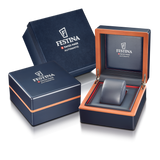 Relógio festina swiss made automatic f22004/1 prata cinza pulsera de de aço inoxidável, homem_CASE