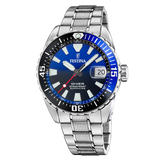 Relógio Festina The Originals F20669/5 Azul Pulseira de Aço Inoxidável 316L para Homem