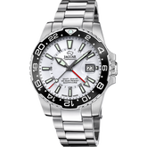 Relógio masculino jaguar ceramic gmt de cor branca j1011/1
