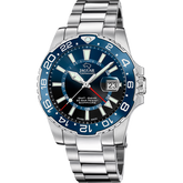 Relógio masculino jaguar ceramic gmt de cor azul j1011/2
