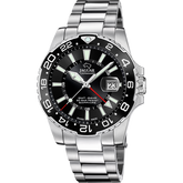 Relógio masculino jaguar ceramic gmt de cor preta j1011/6