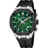 Relógio suíço jaguar diplomatic de cor verde j1020/1