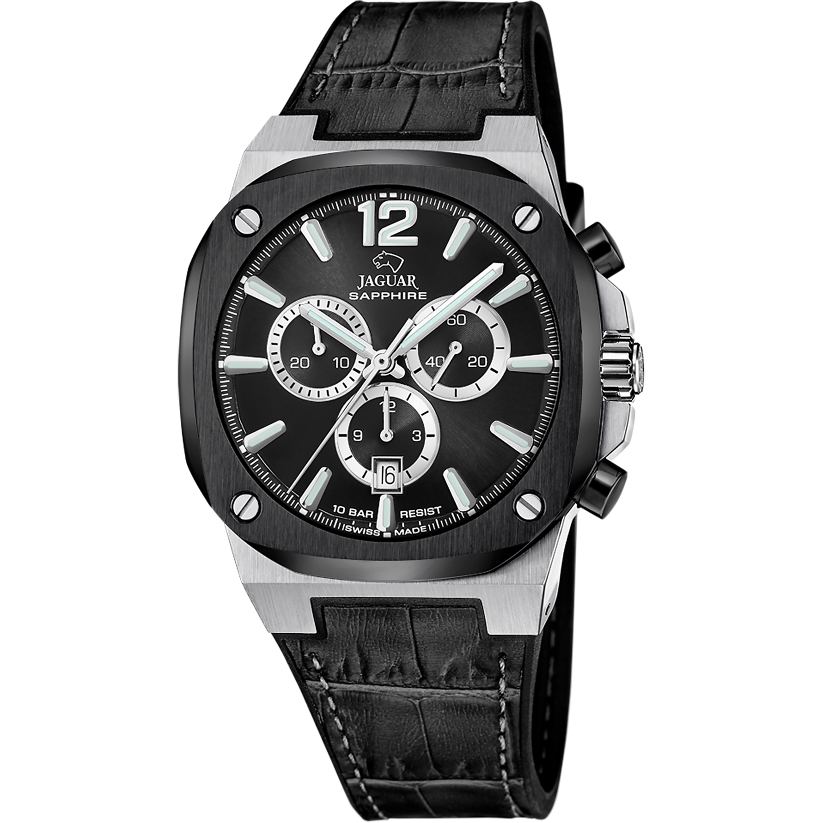 Relógio jaguar swiss made j1026/4 preto homem_PRODUCT