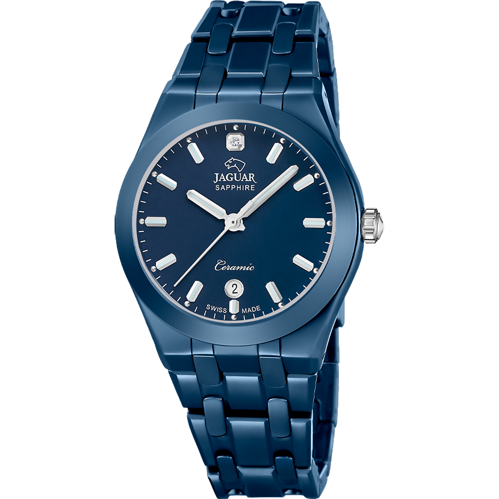 Relógio jaguar swiss made ceramic j1051/1 azul pulsera de cerâmica, mulher_PRODUCT