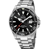 Relógio automático jaguar pro diver de cor preto para homem j886/3