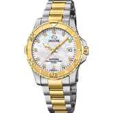 Relógio feminino jaguar couple diver de cor branca j896/3