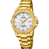 Relógio feminino jaguar couple diver de cor branca j898/1