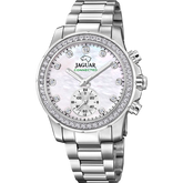 Relógio feminino jaguar connected lady de cor branco madrepérola j980/1