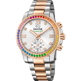 Relógio feminino jaguar connected lady de cor prateada j981/4