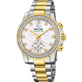 Relógio feminino jaguar connected lady de cor branco madrepérola j982/1