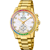 Relógio feminino jaguar connected lady de cor prateada j983/4