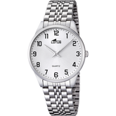 Relógio lotus 15883/1 branco pulsera de aço, homem