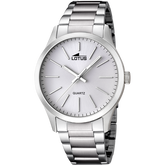 Relógio lotus minimalist 15959/1 branco pulsera de aço, homem