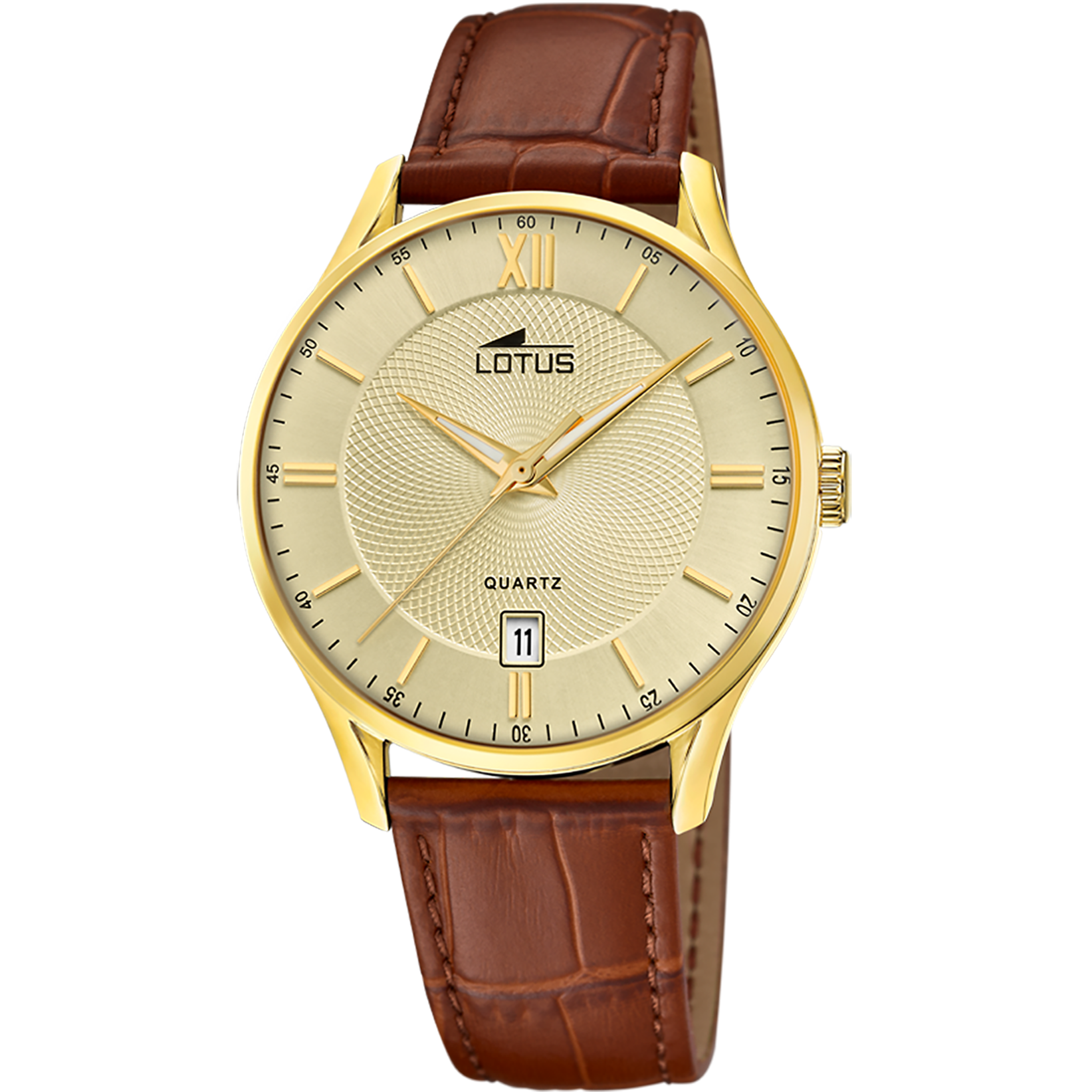 Relógio lotus 18403/g branco pulsera de couro, homem_PRODUCT