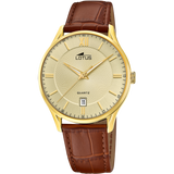 Relógio lotus 18403/g branco pulsera de couro, homem_PRODUCT