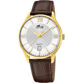 Relógio lotus mercancia nueva 18403/i branco pulsera de couro, homem_PRODUCT